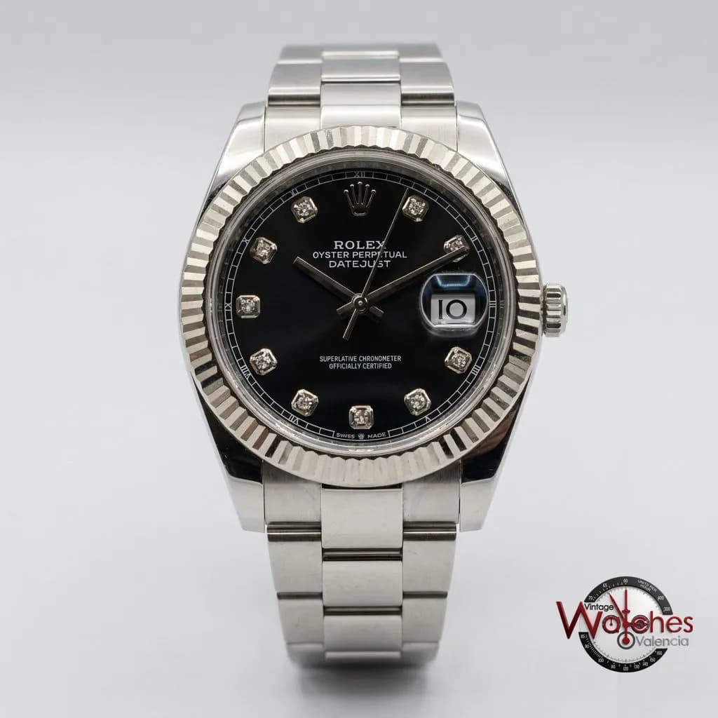 Rolex Datejust 41 (esfera negra con diamantes)