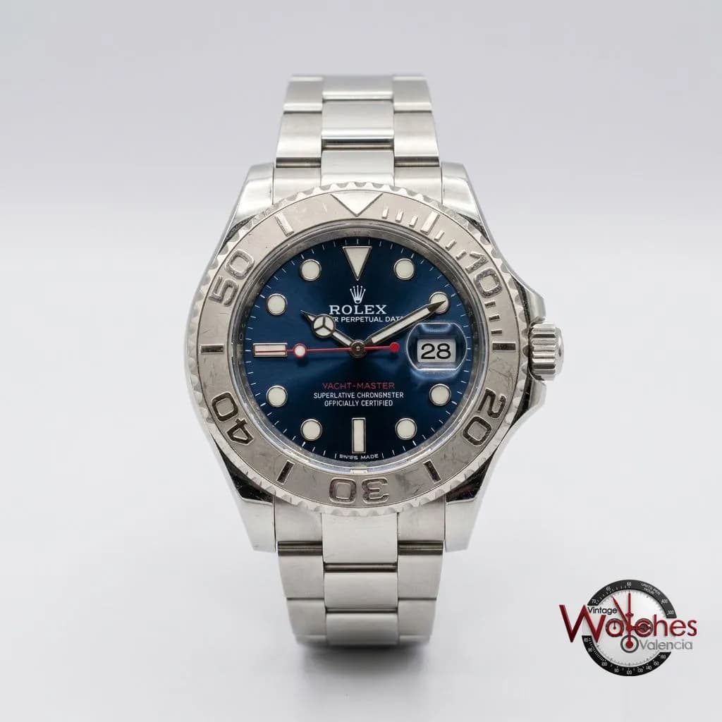Rolex Yacht-Master (acero y platino, esfera azul)