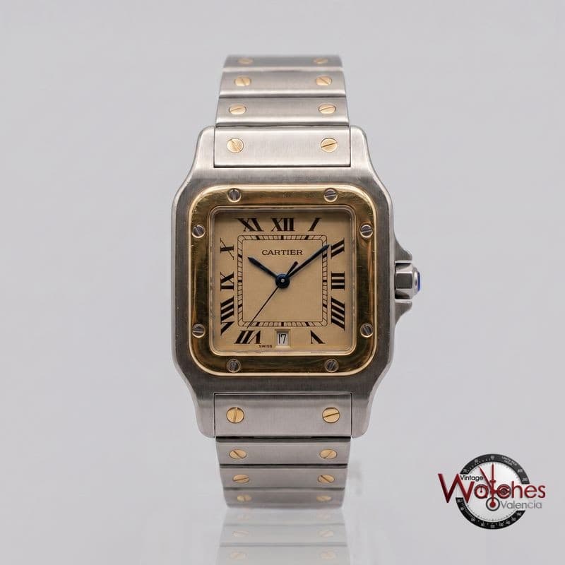 Cartier Santos Galbée (ancien modèle, bicolor) de segunda mano